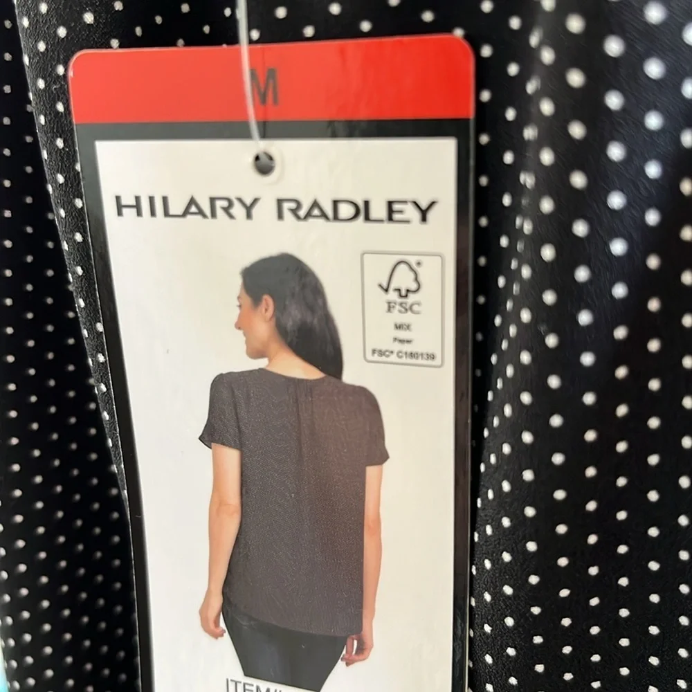 Black & Off-White Dot Blouse - Picture 4 of 4